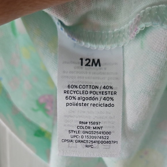 Garanimals Mint Floral Fruit Print Sundress - Picture 9 of 9